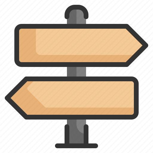 Sign, left, right, signboard icon, direction icon - Download on Iconfinder