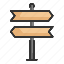 way, arrow, road, direction, signboard icon, navigation