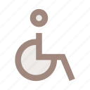 disabled, people, person, profile, user, wheelchair
