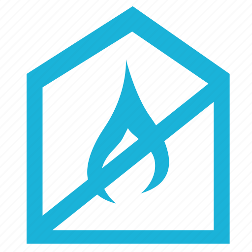 Building, cancel, fire, house, sign icon - Download on Iconfinder