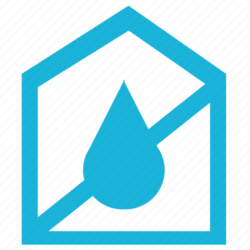 Cancel, home, house, humidity, water icon - Download on Iconfinder