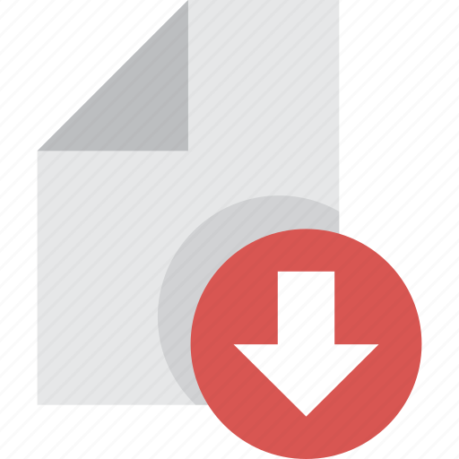 Arrow, downloads, file, files, red, arrows, bottom icon - Download on Iconfinder