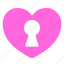 love, heart, hole, key, lock, valentine, social media 