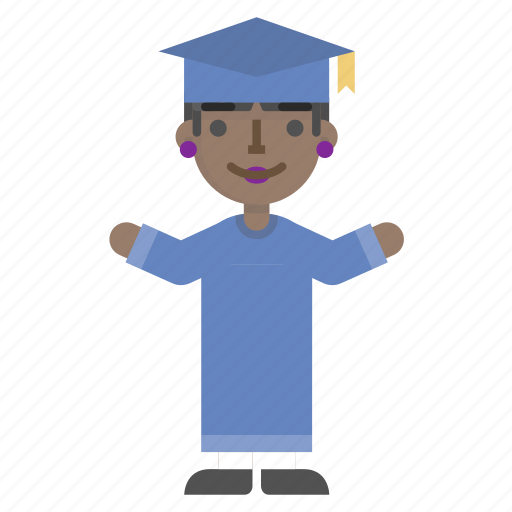 Avatar, character, college, female, graduate, school, university icon - Download on Iconfinder