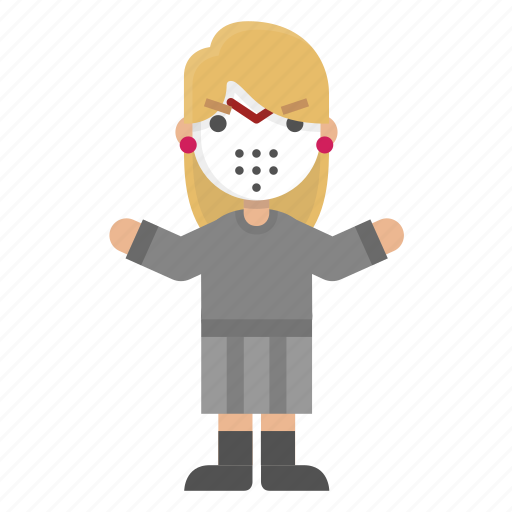 Character, female, friday, halloween, jason, killer, scary icon - Download on Iconfinder