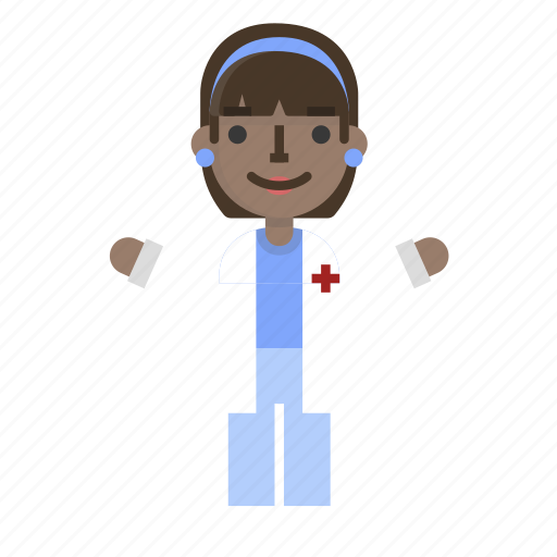 Character, doctor, female, girl, hospital, nurse, profile icon - Download on Iconfinder