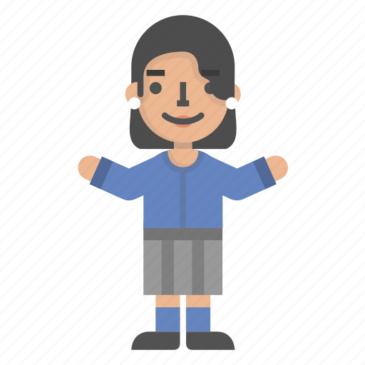 Character, education, female, girl, school, student, university icon - Download on Iconfinder