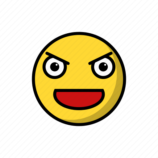 Emojis, emoticon, emotion, evil, smile, smiley, villian icon - Download on Iconfinder