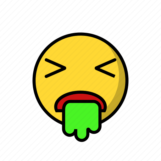 Emoji, emoticon, emotion, face, puke, smile, smiley icon - Download on Iconfinder