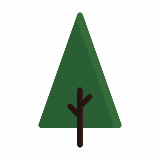 Branches, green, tree, triangle icon - Download on Iconfinder