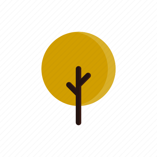 Autumn, branches, circle, tree, yellow icon - Download on Iconfinder