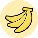 banana, fresh, fruit, healthy, tropical, bananas, fruits, yellow, food