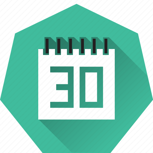 Calendar, due date, heptagonal, monthly, schedule, target icon - Download on Iconfinder
