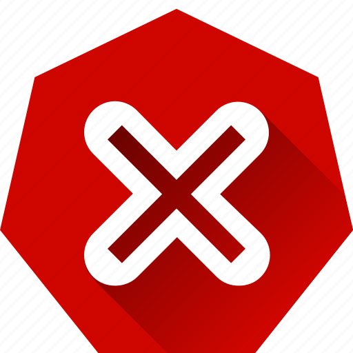 Decline, delete, denied, heptagonal, incorrect, reject, wrong icon - Download on Iconfinder
