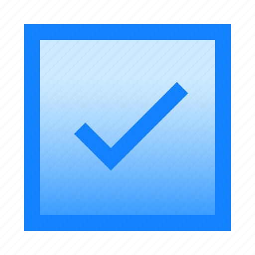 Added, chekbox, done, downloaded, square icon - Download on Iconfinder