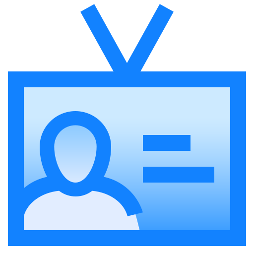 Badge, data, id, identification, profile, user icon - Free download