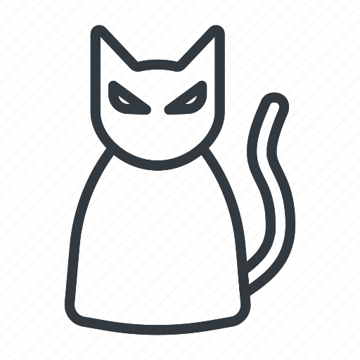 Black, halloween, cat, animal, pet, happy, party icon - Download on Iconfinder