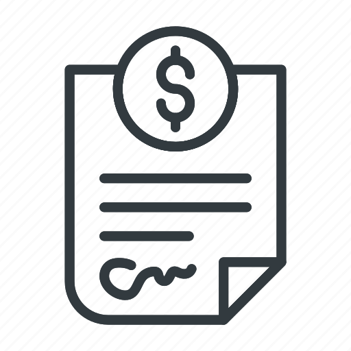 Contract, finance, money, dollar, business, sign, document icon - Download on Iconfinder