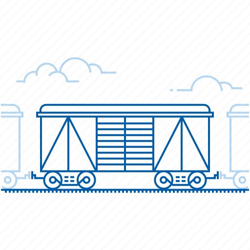 Cargo train, freight train, railway transport, shipping icon - Download on Iconfinder