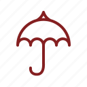 care, comfort, protect, rain, rain symbol, season, umbrella