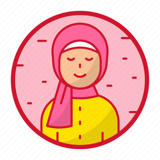 Arab, avatars, hijab, muslim, religion, woman, female icon - Download on Iconfinder