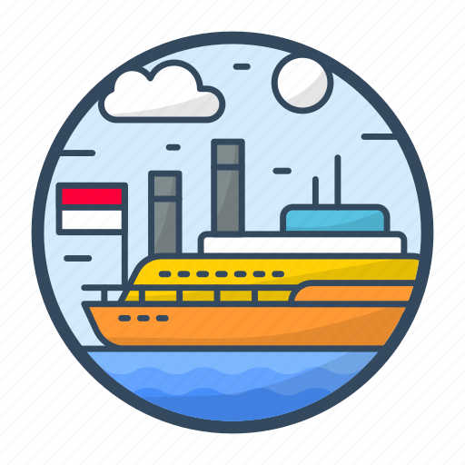 Logistic, ship, shipping, transportation, transport, boat icon - Download on Iconfinder
