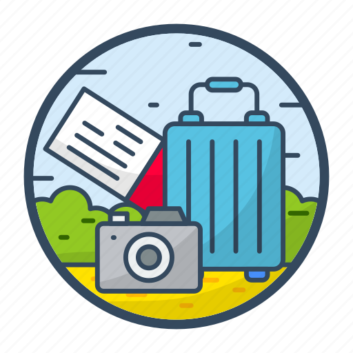 Bag, baggage, luggage, ticket, tourism, travel icon - Download on Iconfinder