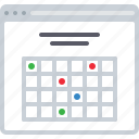 calendar, date, flowchart, meeting, schedule, sitemap, web