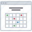 calendar, date, flowchart, meeting, schedule, sitemap, web 