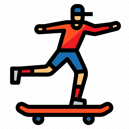 Skater, skateboard, sport, adventure, board icon - Download on Iconfinder
