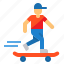 skater, adventure, skateboard, sport, board 