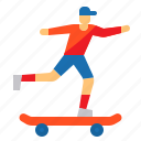 skater, skateboard, sport, adventure, board