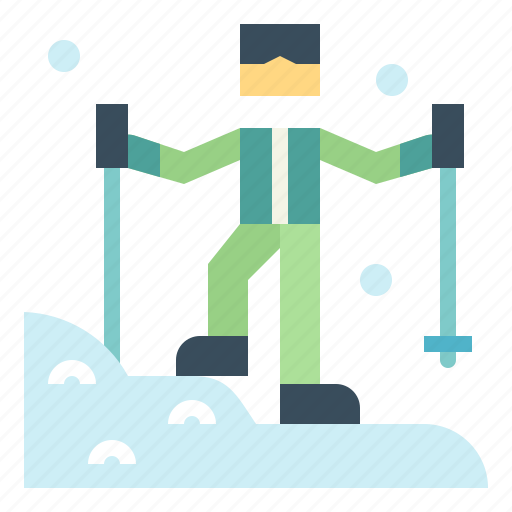 Hiker, hiking, mountain, pole, travel icon - Download on Iconfinder