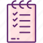 checklist, document, list 