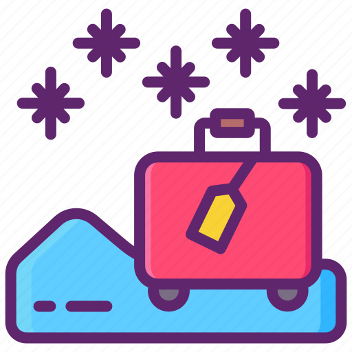 Vacation, lugage, travel, winter icon - Download on Iconfinder