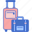 luggage, baggage, suitcase, travel 