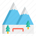terrain, park, mountain, nature, winter