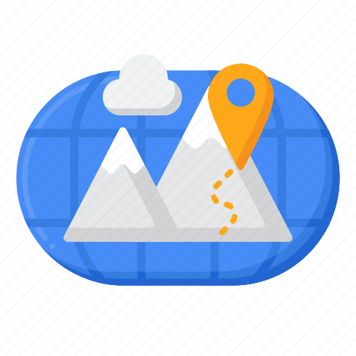 Ski, resort, map, destination, navigation, location icon - Download on Iconfinder