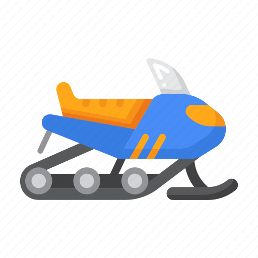 Snowmobile, motor, sled, transport, vehicle, transportation, snow icon - Download on Iconfinder