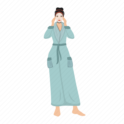 Woman, cosmetics, mask, sheet, skincare illustration - Download on Iconfinder