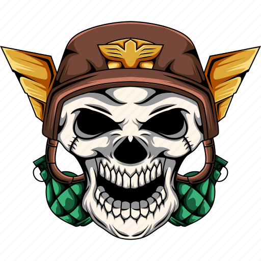 Soldier, skull, head, army, helmet, military, illustration icon - Download on Iconfinder