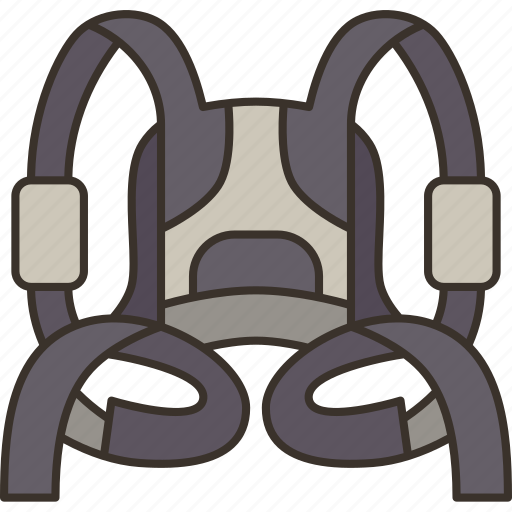 Harness, strap, skydiving, gear, protective icon - Download on Iconfinder