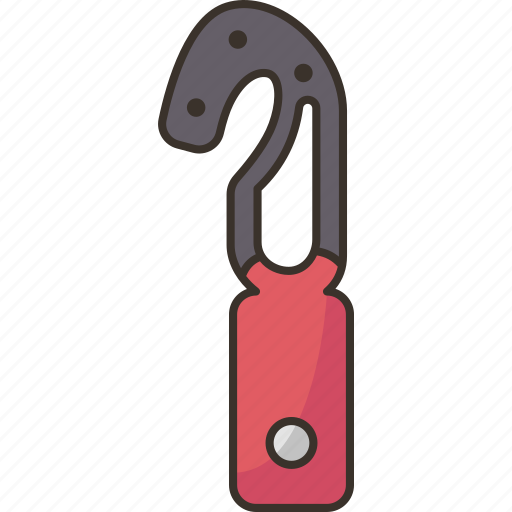Hook, knife, cut, parachute, safety icon - Download on Iconfinder