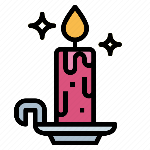 Candle, candlestick, decoration, lighting icon - Download on Iconfinder