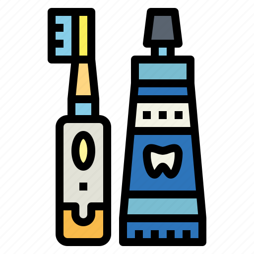 Clean, hygienic, toothbrush, toothpaste icon - Download on Iconfinder