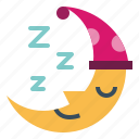 moon, night, sleep, zzz