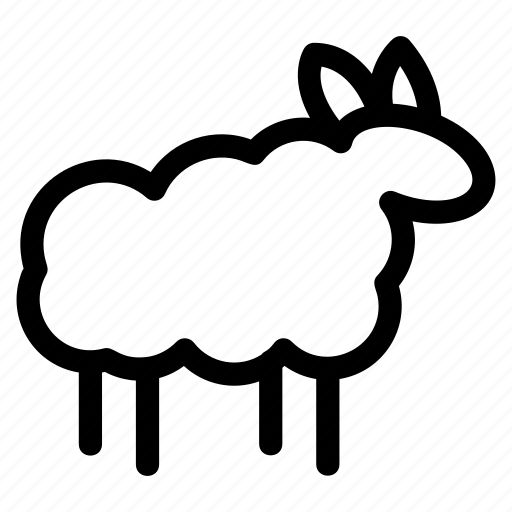 Sheep, animal, farm, lamb, livestock, domestic icon - Download on Iconfinder