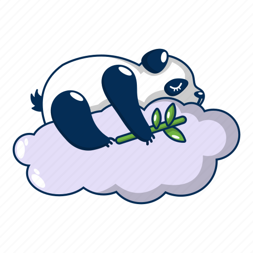 Bear, cartoon, face, logo, object, panda, sleeping icon - Download on Iconfinder