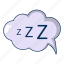 bed, cartoon, hotel, logo, night, object, snoring 