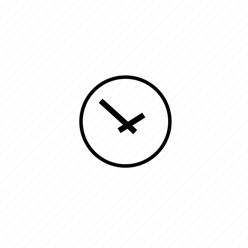 Clock, slim, time icon - Download on Iconfinder